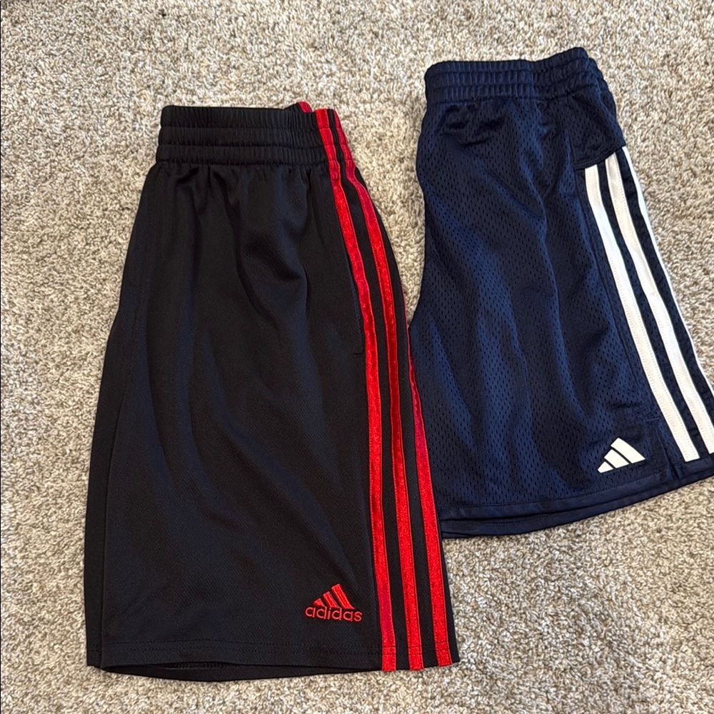Adidas Black and Red Performance Shorts
